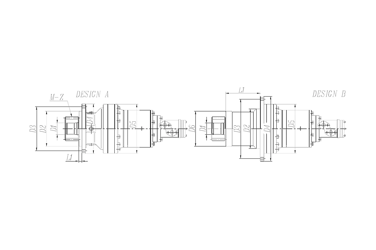 Planetary Gear Set for Slewing and Rotary Drive Assemblies mesh or interface detail